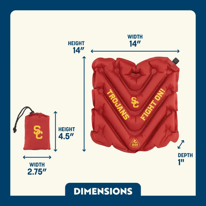 College V Seat™ Inflatable Stadium Cushion - USC Trojans - Trackside Ready