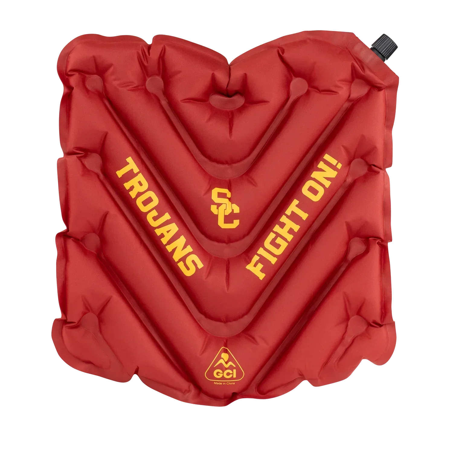 College V Seat™ Inflatable Stadium Cushion - USC Trojans - Trackside Ready