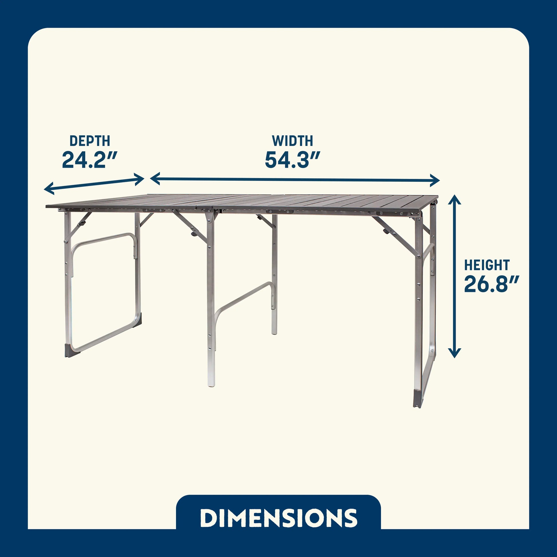 Slim-Fold Table - Picnic Setup