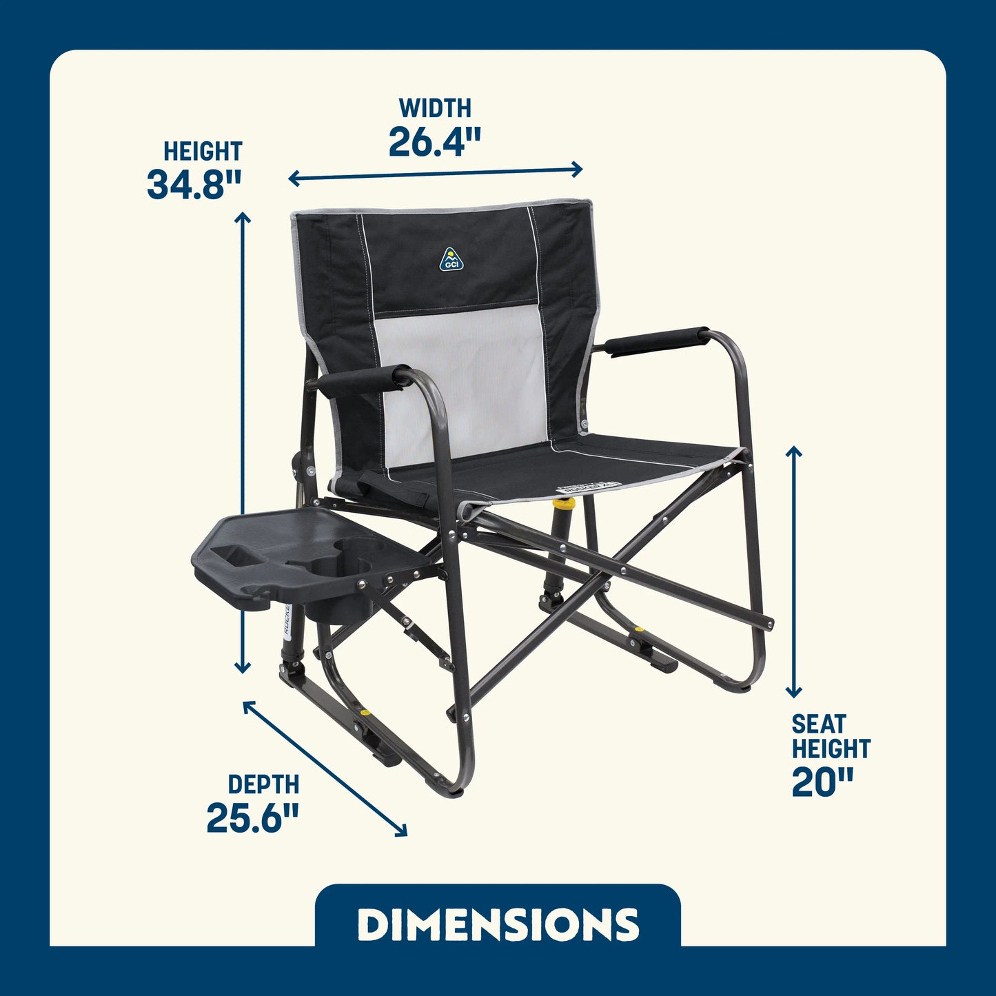 Freestyle Rocker XL™ with Side Table - Backyard Prep
