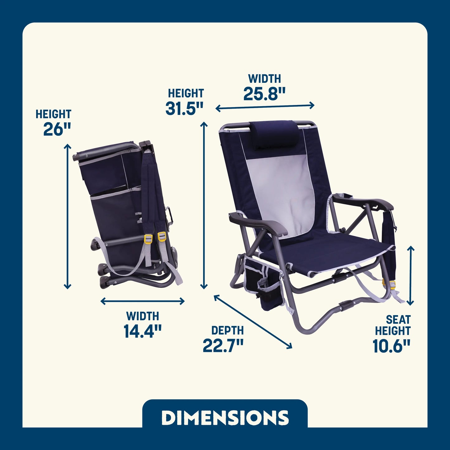 Bi-Fold Slim Event Chair™ - Open Air Retreat