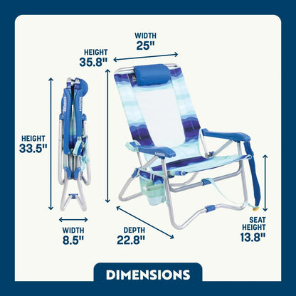 Bi-Fold Beach Chair™ - Beach Day Ease