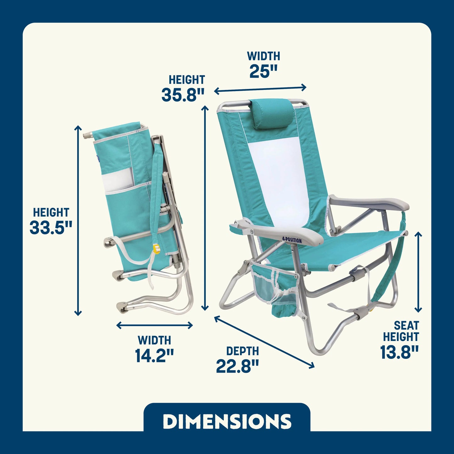 Bi-Fold Beach Chair™ - Beach Day Ease