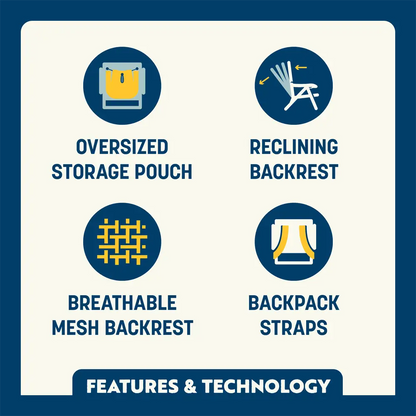 Backpack Beach Chair™ - Beachside Comfort