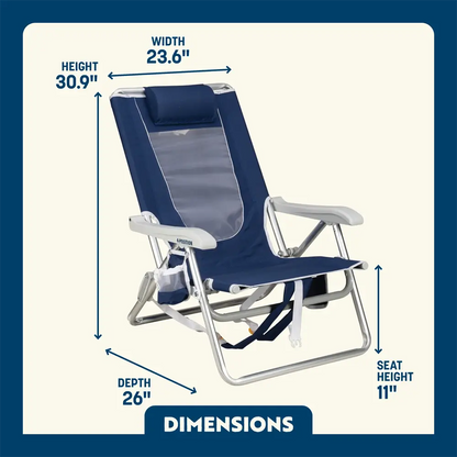 Backpack Beach Chair™ - Beachside Comfort