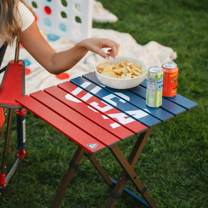Compact Camp Table 20™ - USA Anniversary Deluxe - Outdoor Kitchen Prep