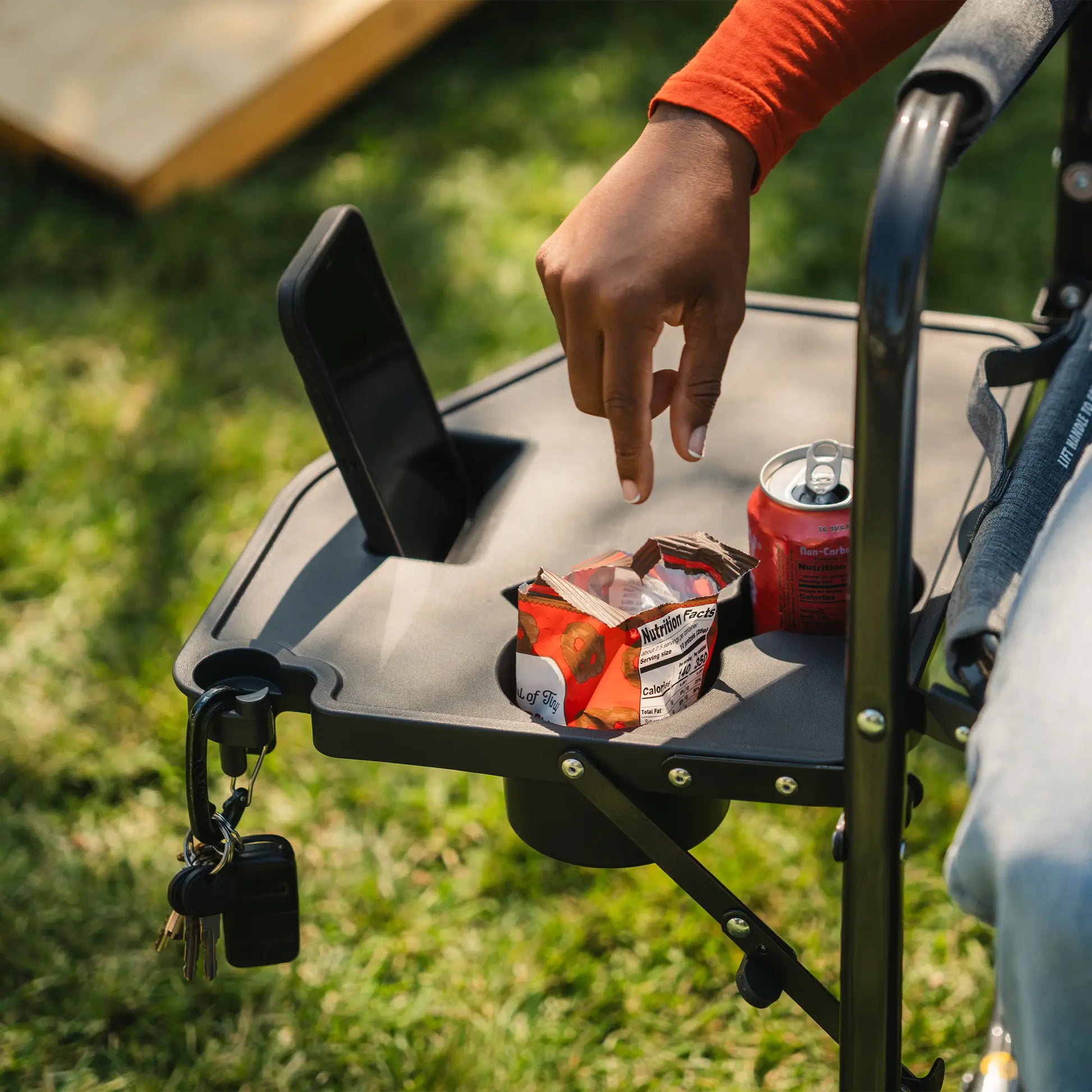 Freestyle Rocker™ with Side Table - Camp Meal Prep