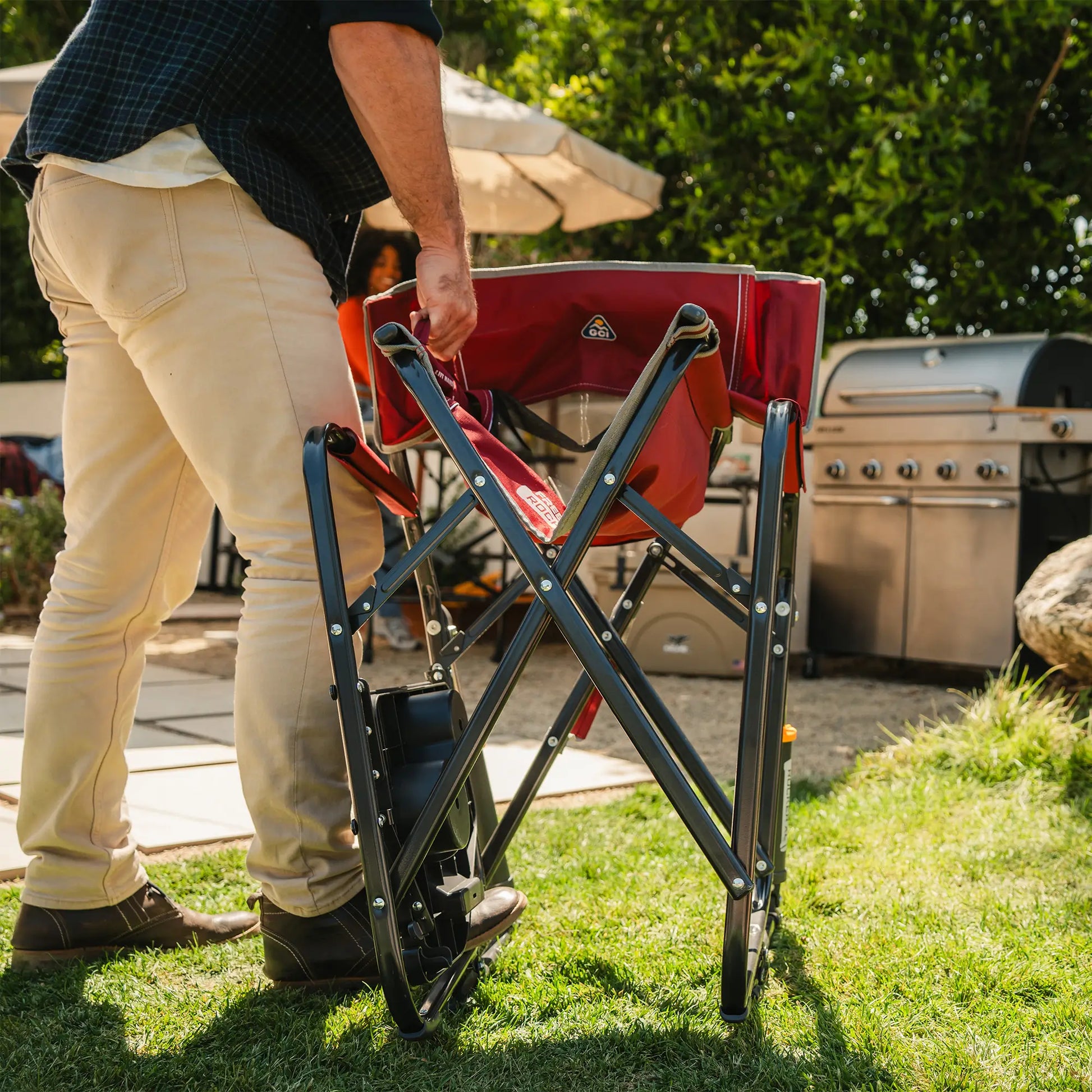 Freestyle Rocker XL™ with Side Table - Backyard Prep