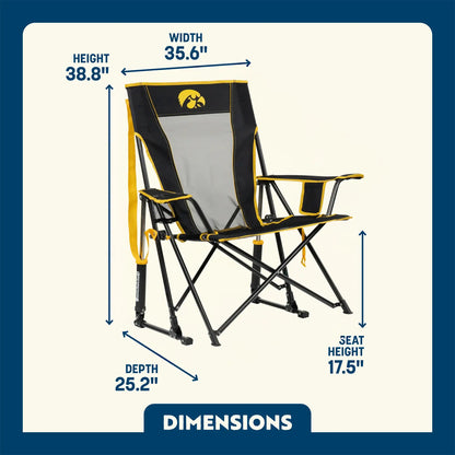 College Comfort Pro Rocker™ - Iowa Hawkeyes - All Star Comfort