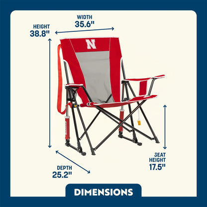 College Comfort Pro Rocker™ - Nebraska Cornhuskers - Game Day Comfort