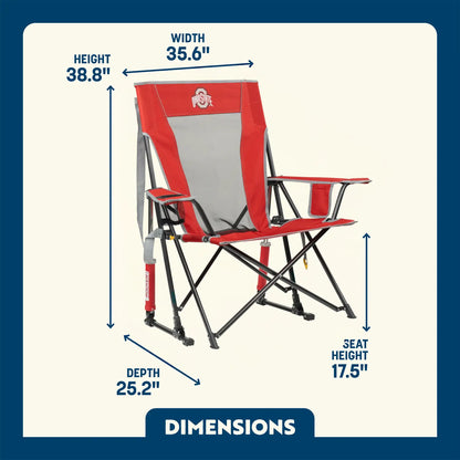 College Comfort Pro Rocker™ - Ohio State Buckeyes - Team Spirit Ready