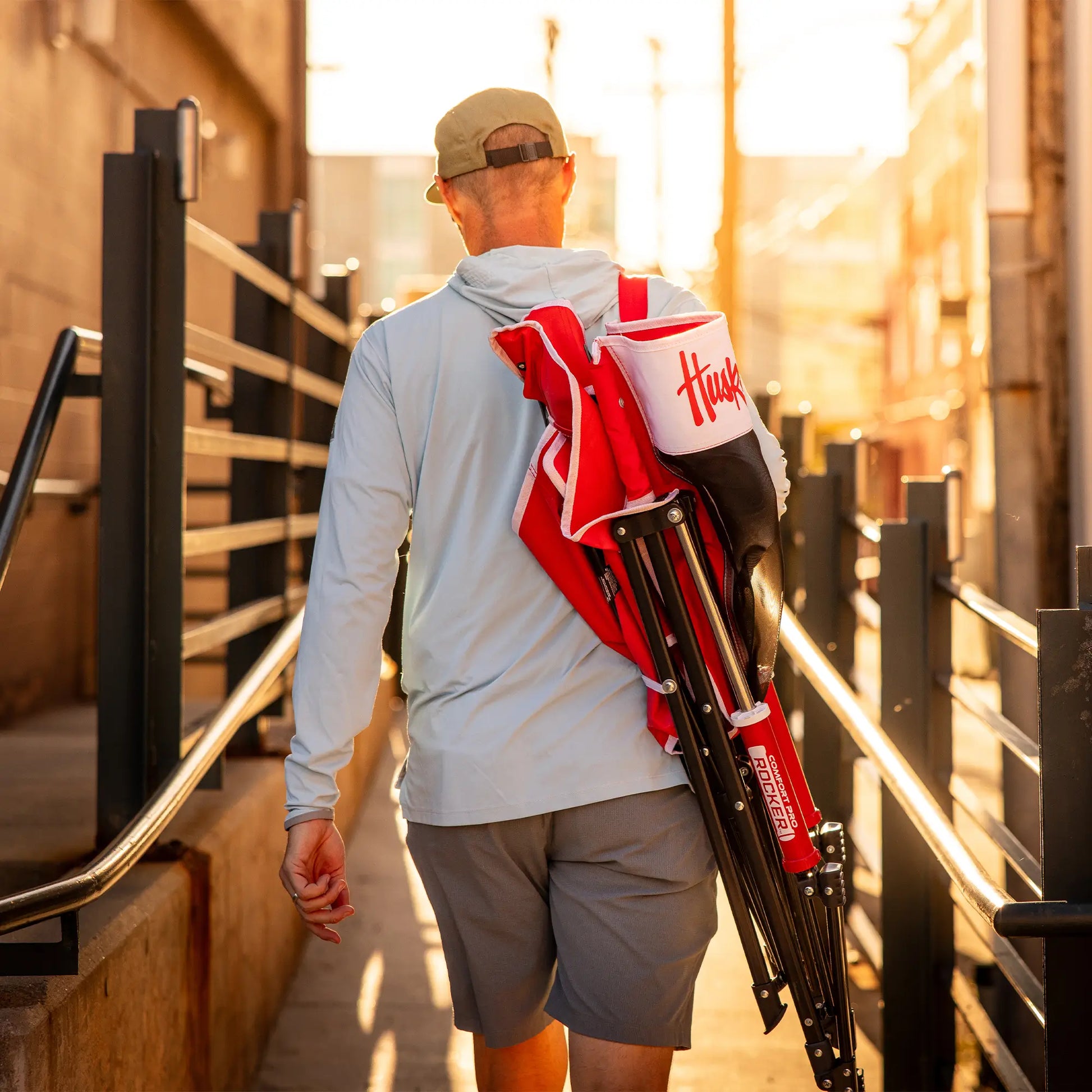 College Comfort Pro Rocker™ - Nebraska Cornhuskers - Tailgate Choice