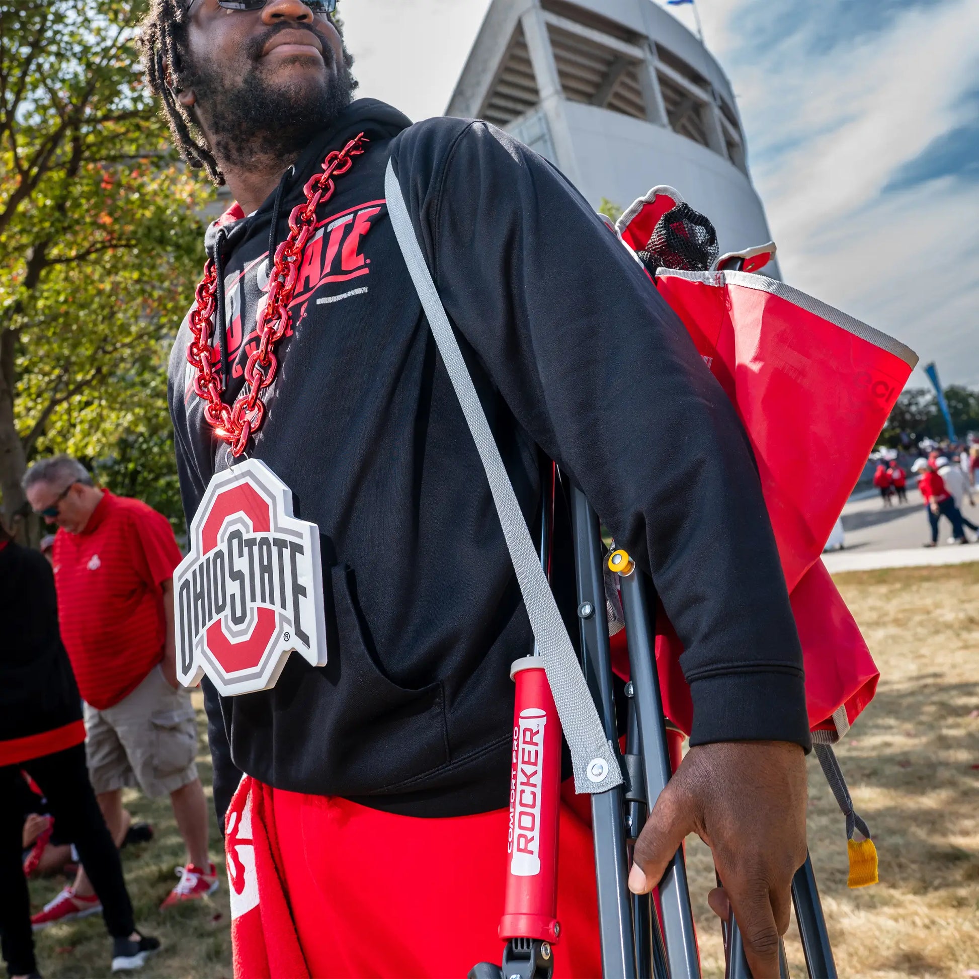 College Comfort Pro Rocker™ - Ohio State Buckeyes - Team Spirit Ready