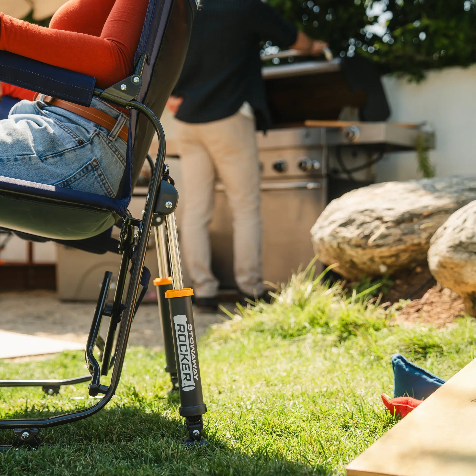 Stowaway Rocker™ - Camp Setup