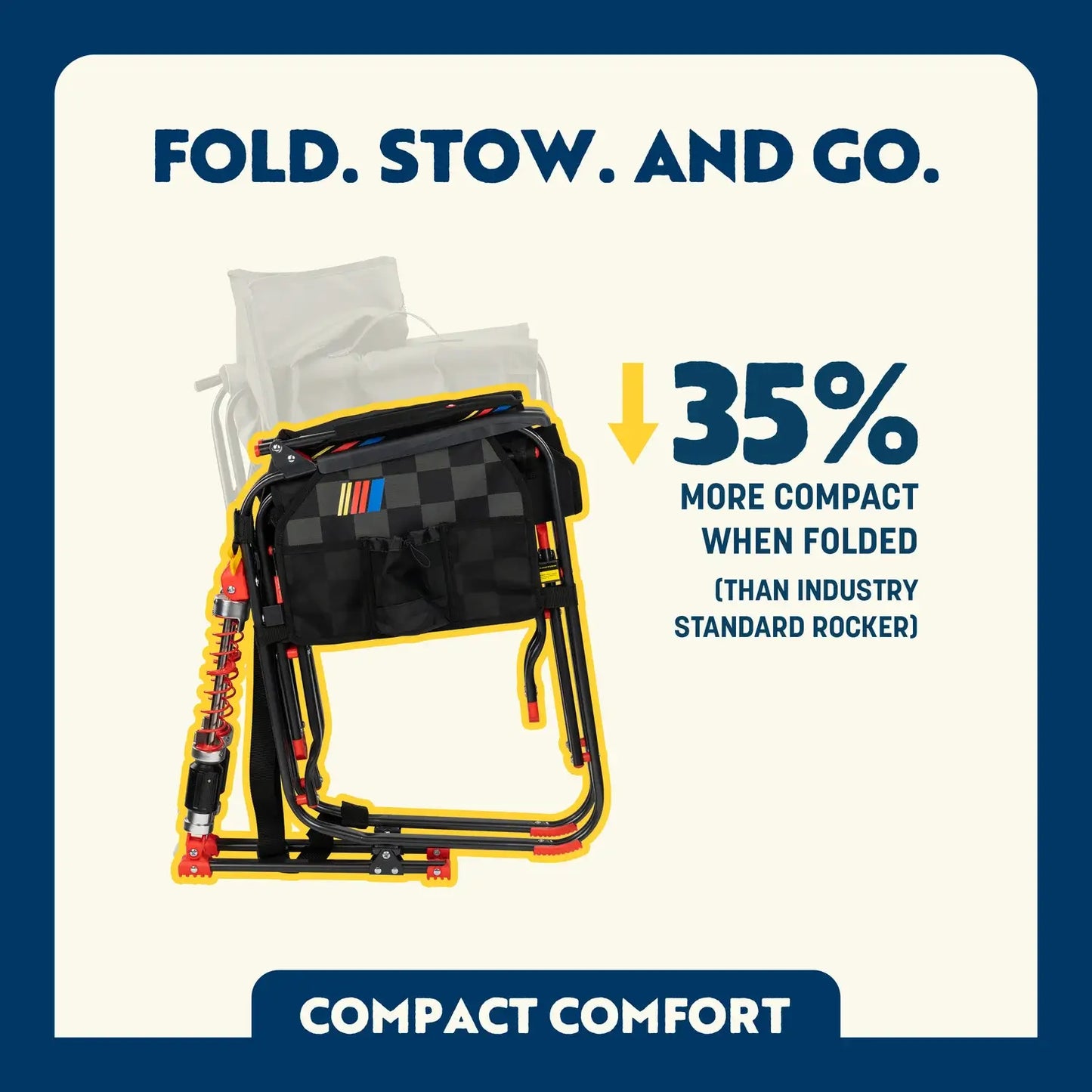 Adjustable Rocker™ - NASCAR - Fan Day Comfort