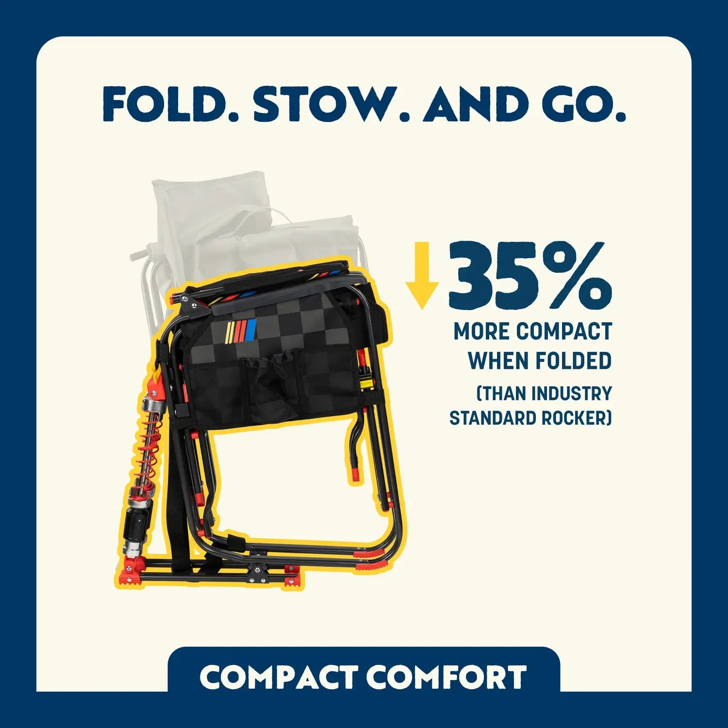 Adjustable Rocker™ - NASCAR - Fan Day Comfort