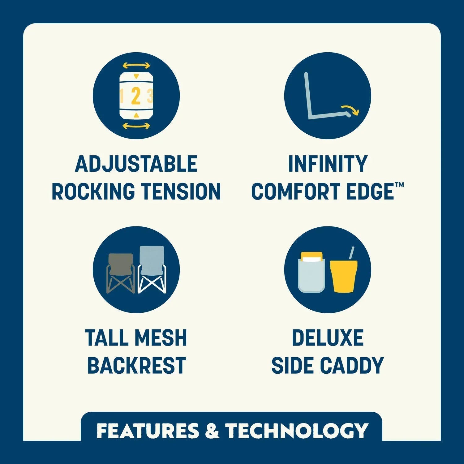 Adjustable Rocker™ - NASCAR - Fan Day Comfort