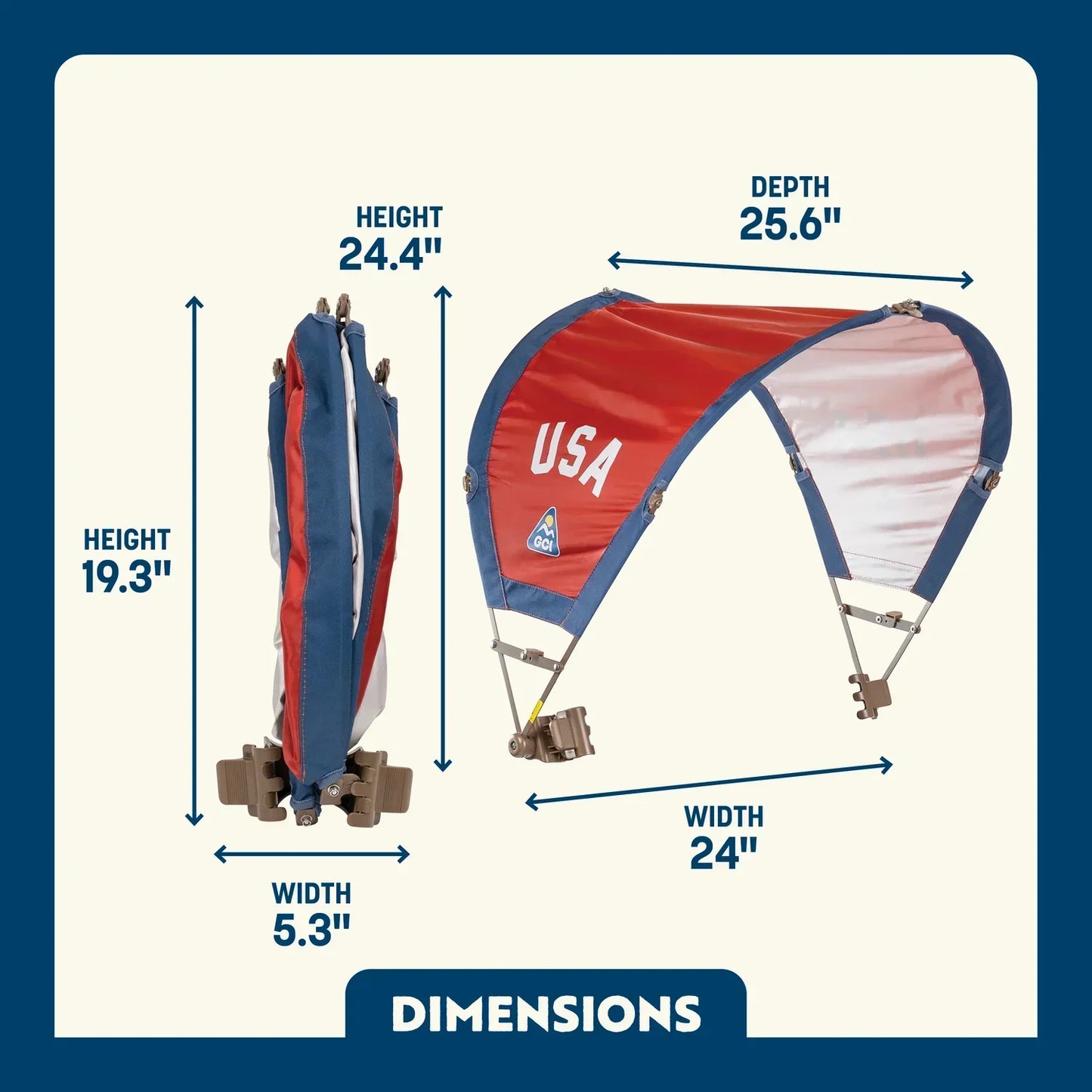 SunShade Accessory™ - USA Anniversary Deluxe - Outdoor Sun Cover